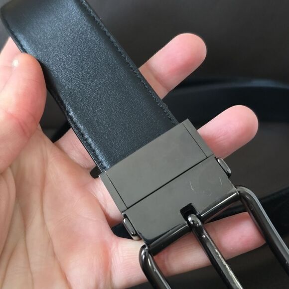 Coach | Harness Buckle Leather Embossed and Flat Leather Reversible Belt - Picture 5 of 6